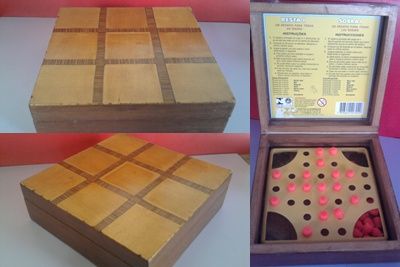 Jogo Resta Um  17 x 17,5 x 5,5cm  acompanha as peças